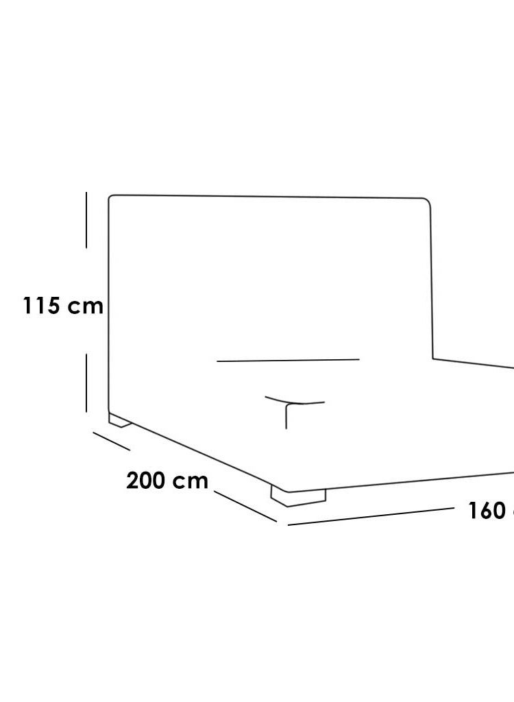 Furniture Factory 4-piece MDF bedroom set - white - Image 2