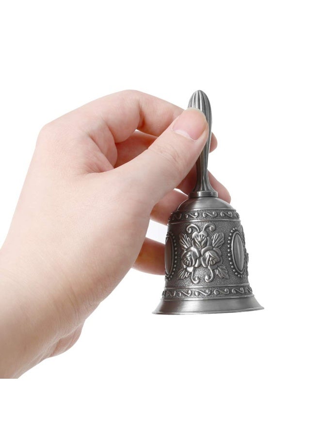 DomeStar Silver Hand Bell Call Bell Brass Wedding Bells - Image 2