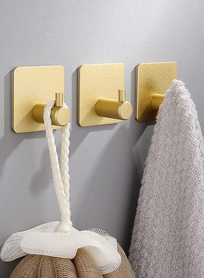 Adhesive Heavy Duty Wall Hooks Ultra Strong 304 Stainless Steel Brushed Home Storage Door Hook for Hanging Coats Robes Towel Bags Keys - Image 4