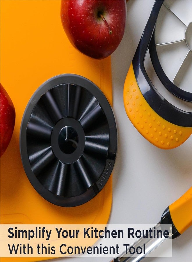 Deiss PRO Apple Slicer & Apple Corer Tool - Sharp Stainless Steel Apple Cutter 8 Slices - Fruit Cutter For Apple, Pear, Peach (Apple Slicer & Apple Corer with base) - Image 2