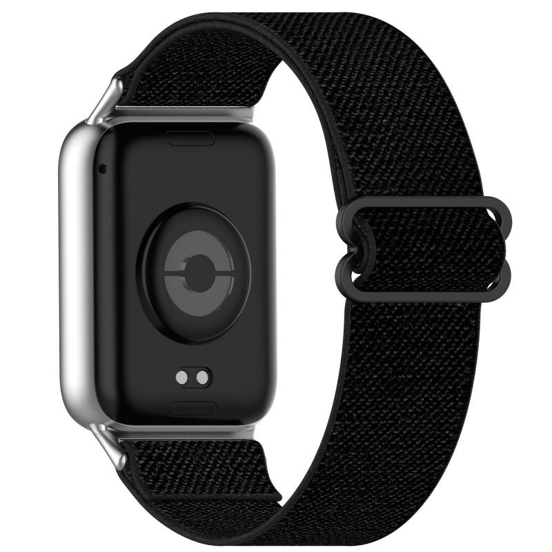 erorex For Redmi Watch 5 / Watch 4 Nylon Braided Watch Band(Black) - Image 2