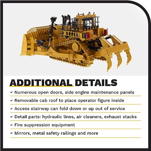 Diecast Masters 1/50 Caterpillar D11 Fusion Bull Dozer with Shank Ripper, High Line Series 85604 - Image 5