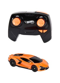Hot Wheels RC Toy Car, Remote-Control Lamborghini Revuelto in 1:64 Scale, Recharge with USB Cable, Races & Stunts On- and Off-Track with Turbo Boost  - Image 2