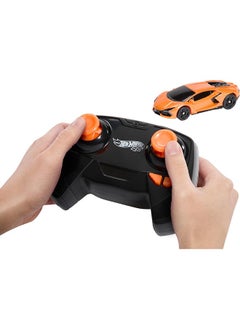 Hot Wheels RC Toy Car, Remote-Control Lamborghini Revuelto in 1:64 Scale, Recharge with USB Cable, Races & Stunts On- and Off-Track with Turbo Boost  - Image 5