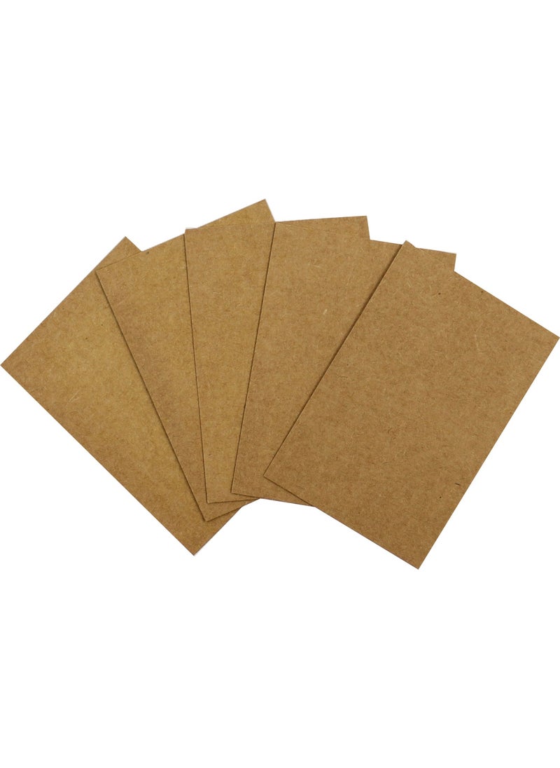 Repro Design 300gr Kraft Blank Unprinted Business Card Paper 8x5cm 50 Pcs  - Image 2
