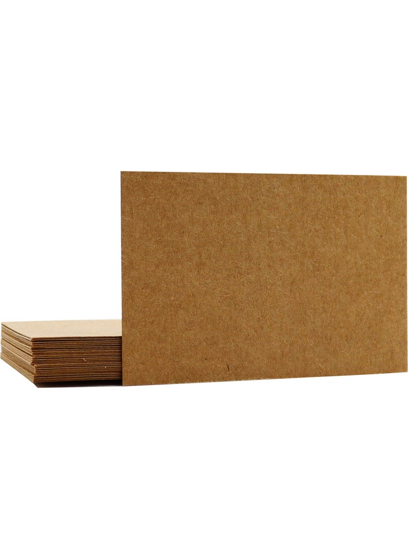 Repro Design 300gr Kraft Blank Unprinted Business Card Paper 8x5cm 50 Pcs  - Image 1
