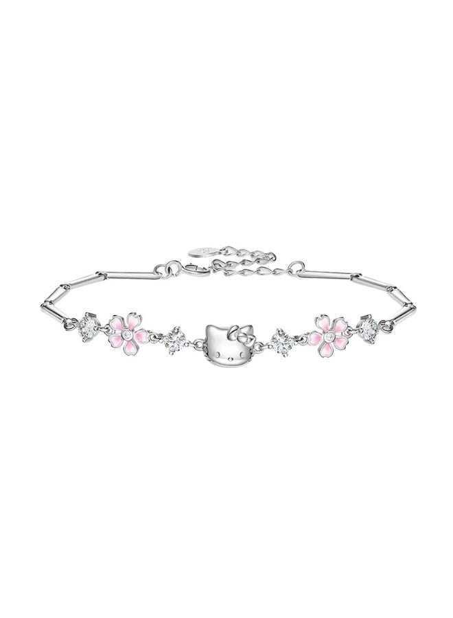 Hello Kitty 2 PCS Hello Kitty Watch Gifts Set with Bracelet Pink for Lady Female Girls Minimalist Slim Thin Casual Dress Analog Quartz Wrist Watches - Image 4