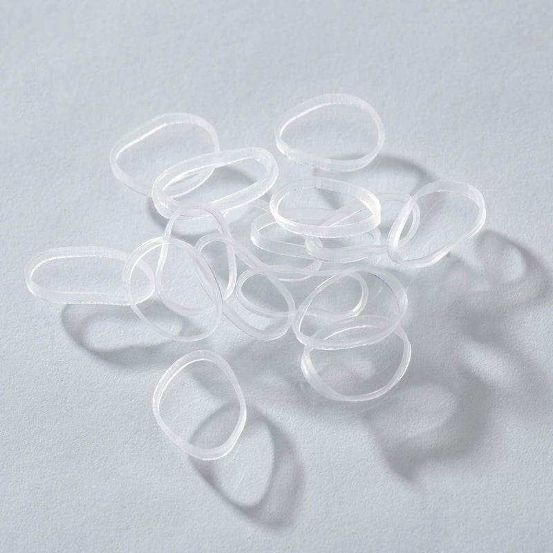 Youxuan 1000-Pack Elastic Hair Ties Non-slip Rubber Hair Bands for Girls, Clear - Image 4