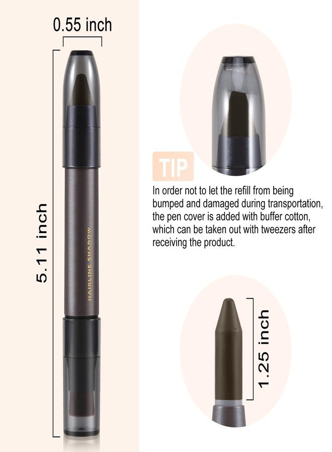 بوبين قلم إخفاء خط الشعر من بوبين - بودرة ظل الشعر، مقاومة للماء لتغطية جذور الشعر الرمادي وإخفاء تساقط الشعر وترققه - Image 4