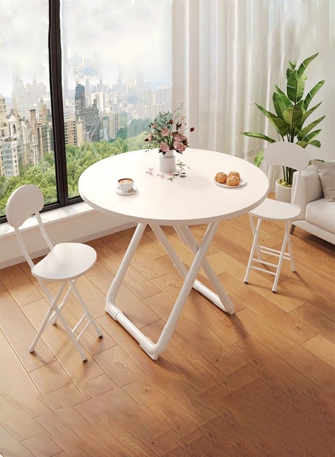 X spring Folding side service table-small side table for 2-3 people - mobile coffee table for lounge / kitchen / bedroom-lightweight and space-saving service tables - Image 4