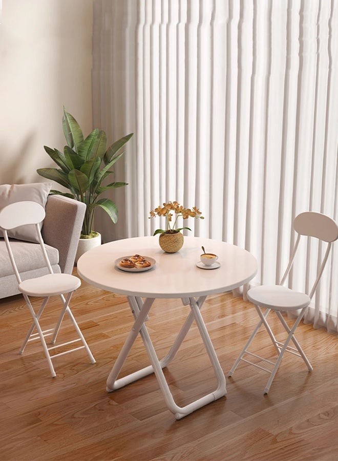 X spring Folding side service table-small side table for 2-3 people - mobile coffee table for lounge / kitchen / bedroom-lightweight and space-saving service tables - Image 3