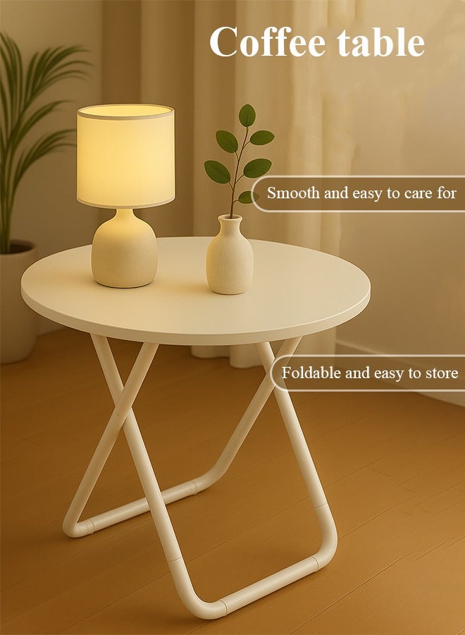 X spring Folding side service table-small side table for 2-3 people - mobile coffee table for lounge / kitchen / bedroom-lightweight and space-saving service tables - Image 1