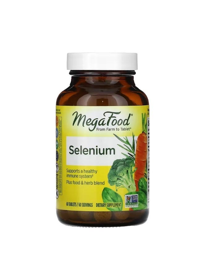 MegaFood Selenium 60 Tablets  - Image 1