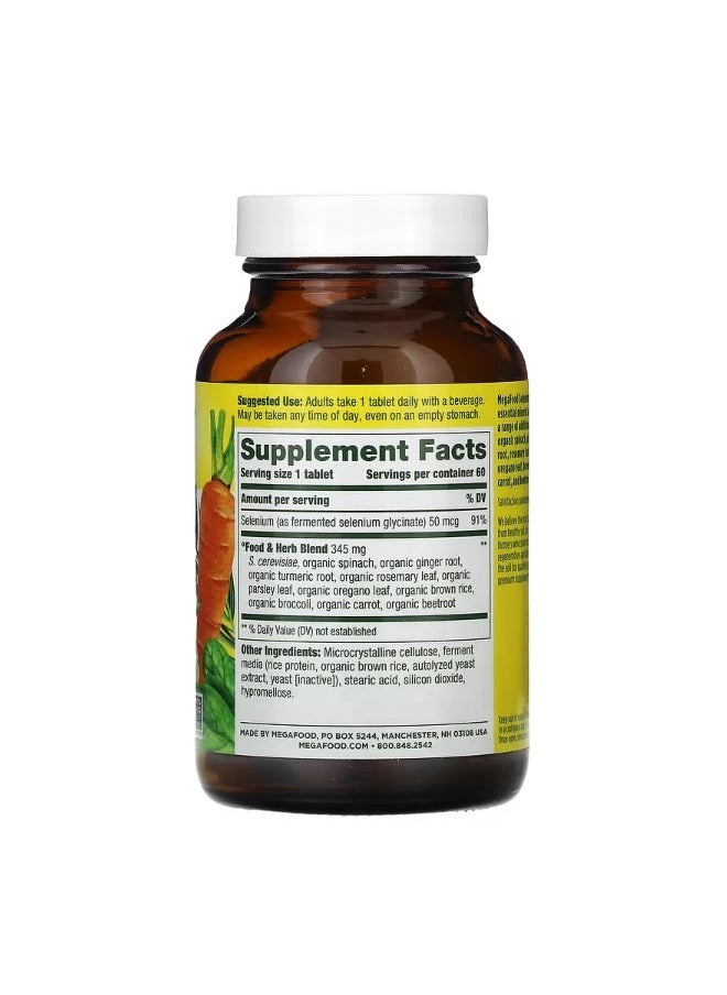 MegaFood Selenium 60 Tablets  - Image 2
