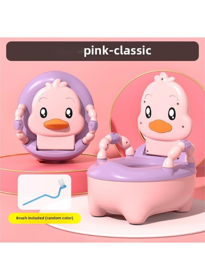 ORiTi Children'S Toilet Seat, Toilet For Little Boys, Girls, Babies, Infants And Young Children, Specialized Training Toilet, Household Toilet Bowl, Urine Bucket, Urine Basin - Pink - Image 1