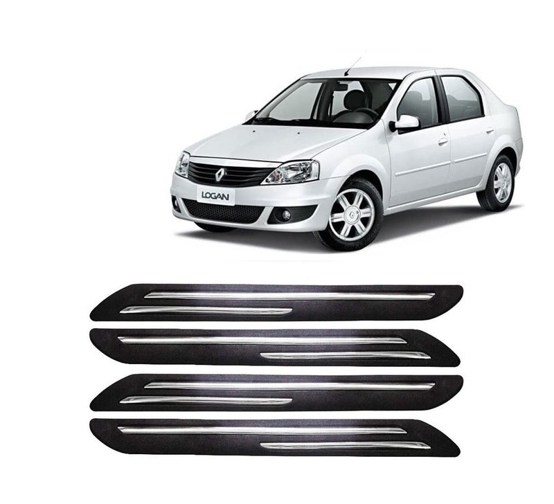 Car Bumper Guard for Mahindra Logan - (Chrome Strip)