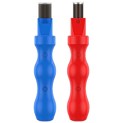 Abizarch 2Pcs Neon Light Cutter,Split Neon Lamp Hand Tool,Shockproof Straight and Curved Neon Strip Trimming Hand Tool, High Speed Steel Portable Engraving Cutting Tool for Neon Light - Image 1