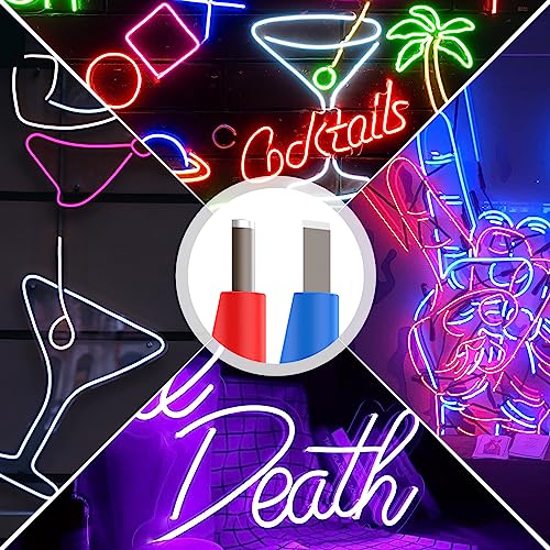 Abizarch 2Pcs Neon Light Cutter,Split Neon Lamp Hand Tool,Shockproof Straight and Curved Neon Strip Trimming Hand Tool, High Speed Steel Portable Engraving Cutting Tool for Neon Light - Image 2