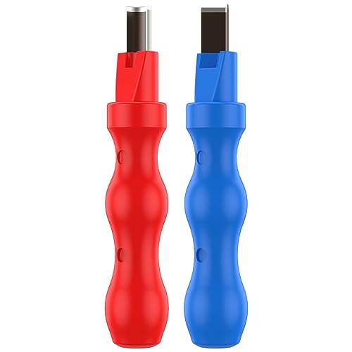 Abizarch 2Pcs Neon Light Cutter,Split Neon Lamp Hand Tool,Shockproof Straight and Curved Neon Strip Trimming Hand Tool, High Speed Steel Portable Engraving Cutting Tool for Neon Light - Image 4