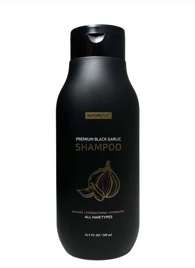 Naturepop Black Garlic Hair Loss Shampoo by NATUREPOP - Prevents Hair loss, Stimulates growth and Relieves itchy scalp Sulfate Free Paraben Free 16.9 fl oz/ 500 mL Made in Korea  - Image 1