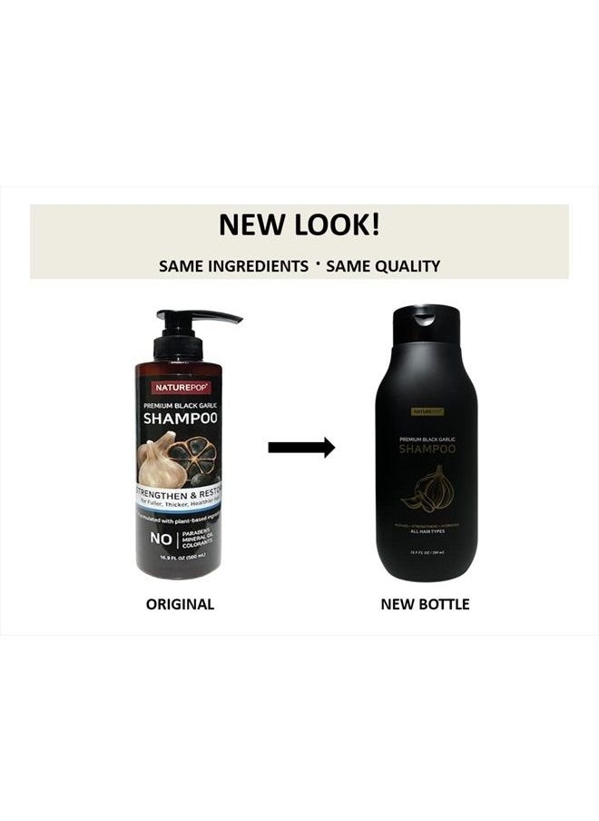 Naturepop Black Garlic Hair Loss Shampoo by NATUREPOP - Prevents Hair loss, Stimulates growth and Relieves itchy scalp Sulfate Free Paraben Free 16.9 fl oz/ 500 mL Made in Korea  - Image 3