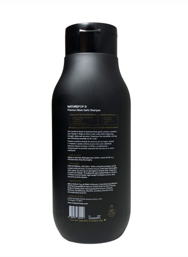 Naturepop Black Garlic Hair Loss Shampoo by NATUREPOP - Prevents Hair loss, Stimulates growth and Relieves itchy scalp Sulfate Free Paraben Free 16.9 fl oz/ 500 mL Made in Korea  - Image 2