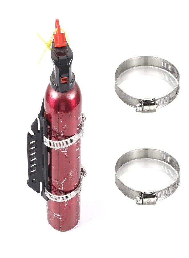 دعامة تثبيت طفاية الحريق سريعة الفك أسفل المقعد متوافقة مع شيفروليه كورفيت C6 2005-2013، دعامة ربط زجاجة طفاية حريق السيارة قابلة للتعديل بمشبكين - Image 4