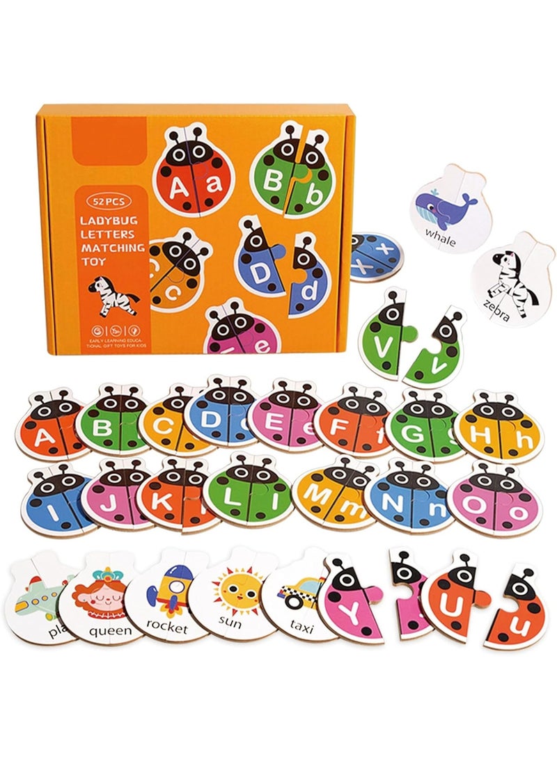 هالامودو لعبة مونتيسوري للأطفال من 3 إلى 6 سنوات، أحجية الأبجدية، خشبية، ألعاب تعليمية، ألعاب تنمية المهارات الحركية، تنسيق اليد والعين، هدية للأطفال من 3 إلى 6 سنوات - Image 1