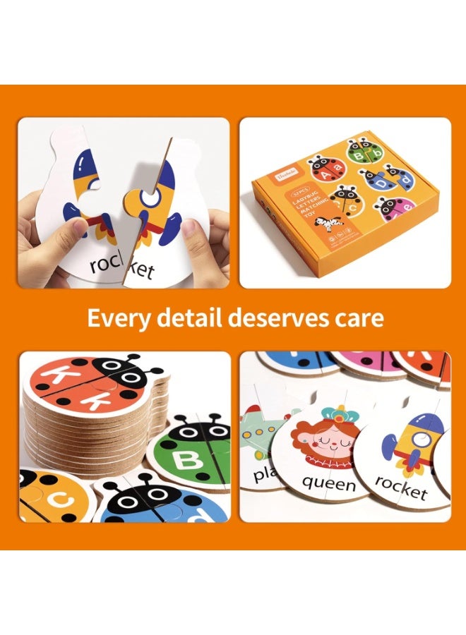 هالامودو لعبة مونتيسوري للأطفال من 3 إلى 6 سنوات، أحجية الأبجدية، خشبية، ألعاب تعليمية، ألعاب تنمية المهارات الحركية، تنسيق اليد والعين، هدية للأطفال من 3 إلى 6 سنوات - Image 4