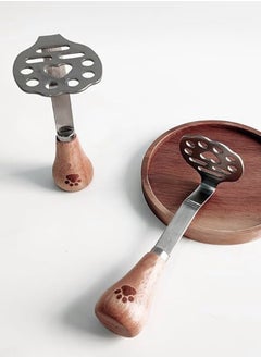 Sweet Life Mini Masher,Stainless Steel Potato Masher, Mashed Potatos Masher with Wooden Handle, Stainless Steel, Tiny Masher  - Image 3