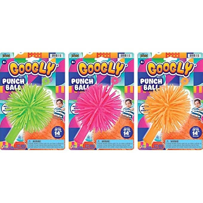 Ja-Ru Giant 14" Puffer Ball (1 Punch Ball Assorted) Inflatable Soft Spike Ball. Squishy Toys for Kids. Stress Relief Sensory Fidget Toys. Party Favors & Goodie Bag Stuffers. 6703-1 - Image 3