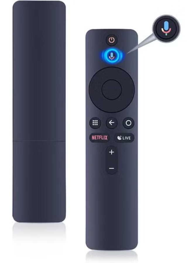 ELTRAZONE XMRM-006 Voice Remote Control Replacement for Smart Android TV Box – Compatible with Xiaomi Mi Box Stick and Smart TV Box Using XMRM-006 – Built-In Voice Search, Ergonomic Design, Plug-and-Play, Long Range (Black) - Image 1