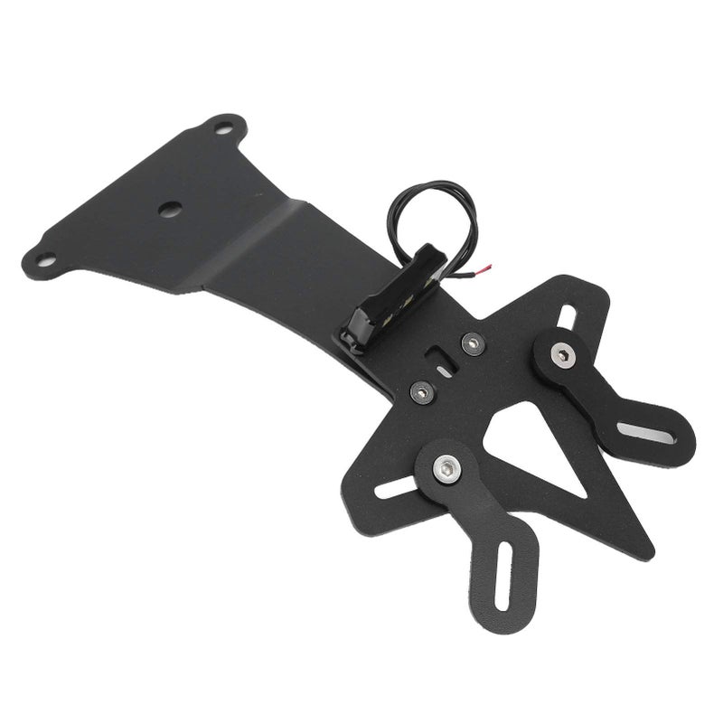 Motorcycle License Plate Holder Eliminator With LED Light For DUCATI Scrambler Cafe Racer 800 Models 2019 To 2022 Black Aluminum Ready Tidy Tail Bracket Kit - Image 4