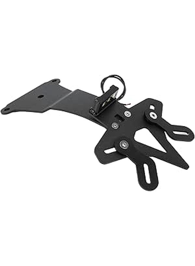 Motorcycle License Plate Holder Eliminator With LED Light For DUCATI Scrambler Cafe Racer 800 Models 2019 To 2022 Black Aluminum Ready Tidy Tail Bracket Kit - Image 1