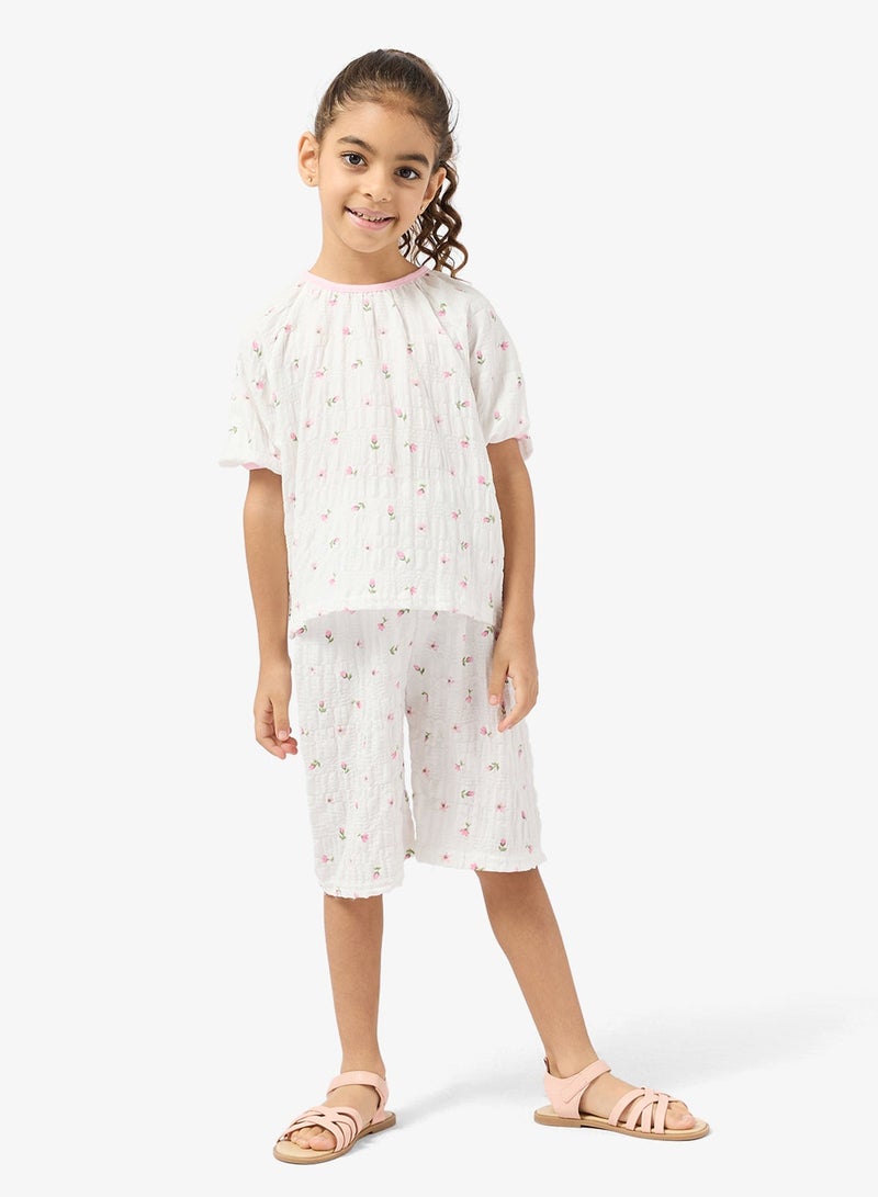 Pinata Floral Print Short Pyjamas - Image 1