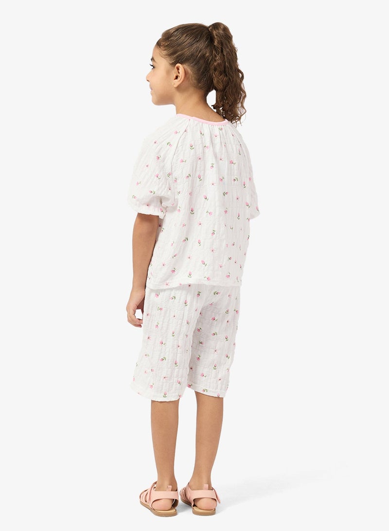 Pinata Floral Print Short Pyjamas - Image 3