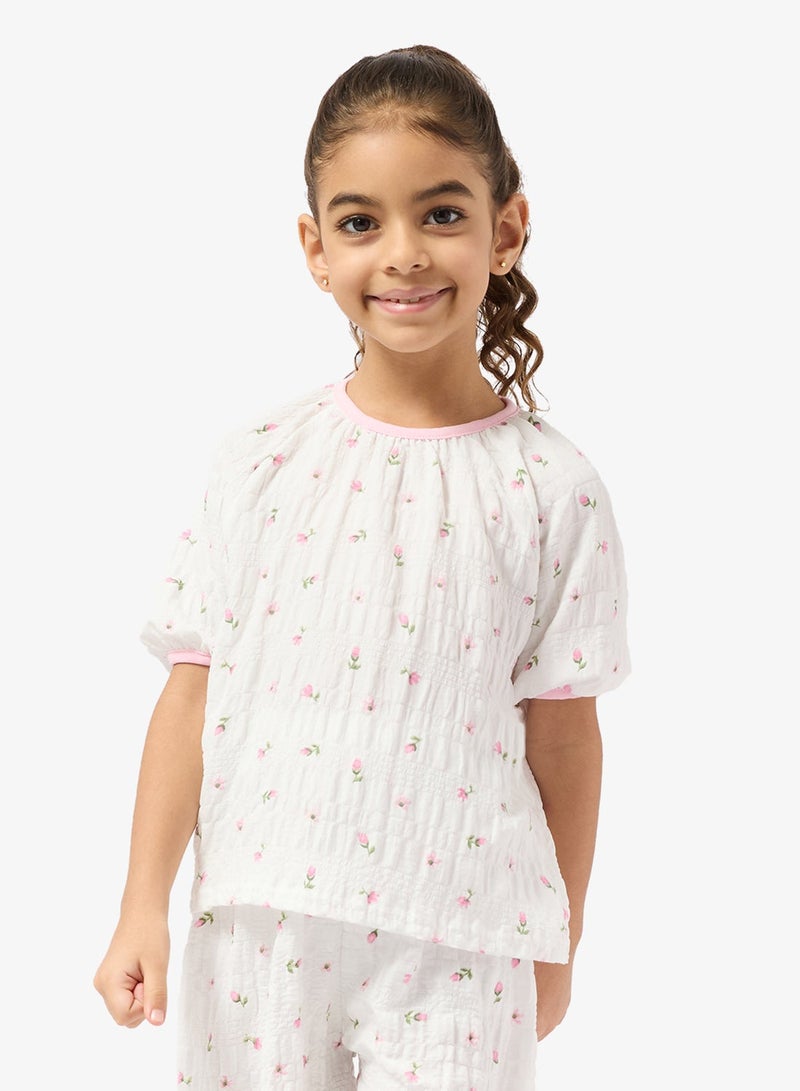Pinata Floral Print Short Pyjamas - Image 5
