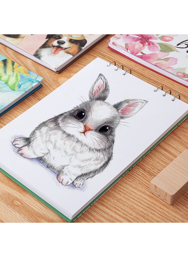 NIBEMINENT Professional Loose-Leaf Art Painting Sketchbook - 50 Sheet Green/White - Image 2