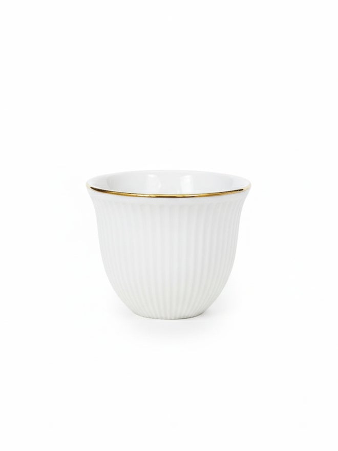 Shallow 12-Pieces Arabic Gahwa and Espresso Cup, 90ml - Image 4