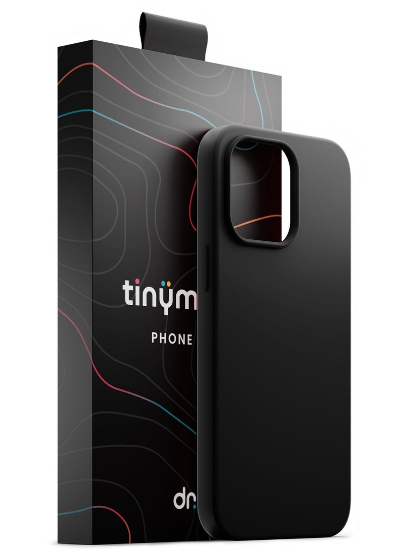 TinyMoose - iPhone 14 Pro 6.1 inch Liquid Silk Drip iPhone Case made for iPhone 14 Pro Anti-Drop Shock Absorption, Anti-Scratch, Silky Smooth - Black Silk - Image 1