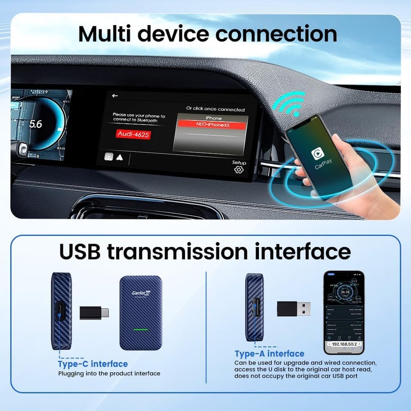 CarlinKit 4.0 CP2A Adapter for Wireless CarPlay and Android Auto - Image 5