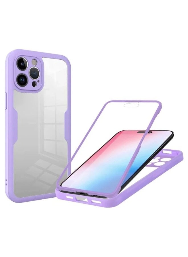 ShebSheb Designed for iPhone 16 Pro Case, Full Body Rugged Case with Built-in Touch Sensitive Anti-Scratch Screen Protector, with Camera Lens Protector - Image 1