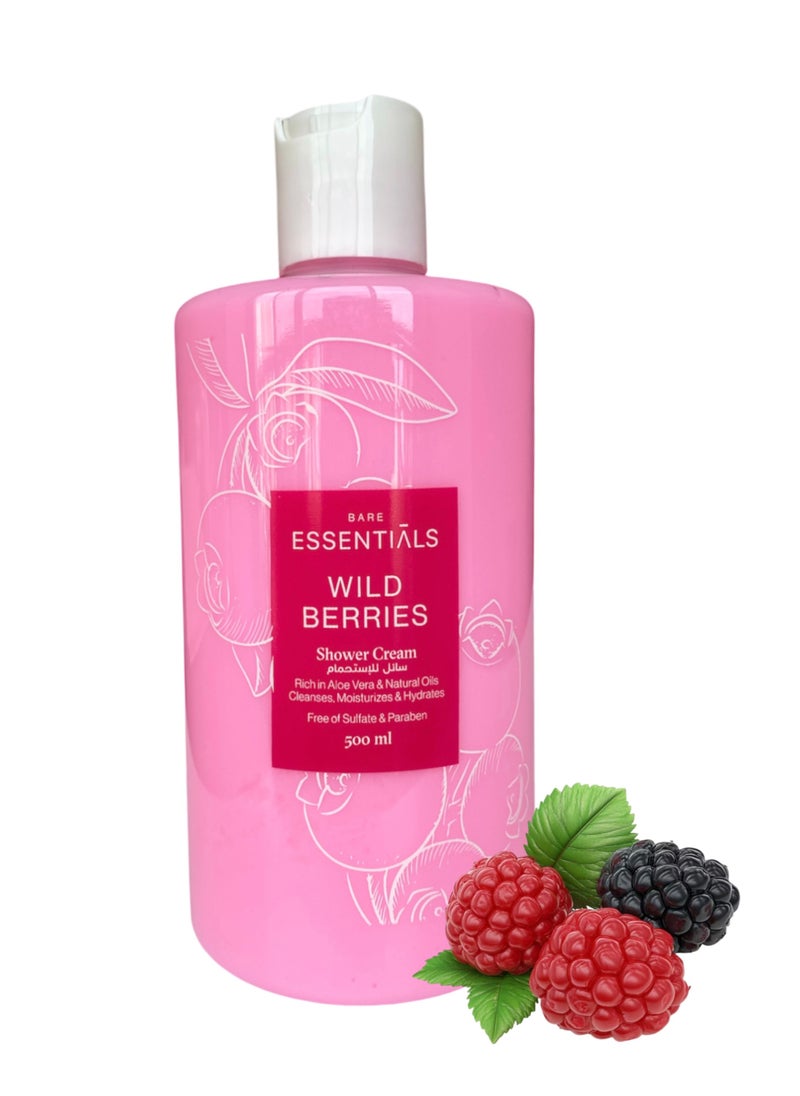 ESSENTIALS Wild Berries Shower Cream 