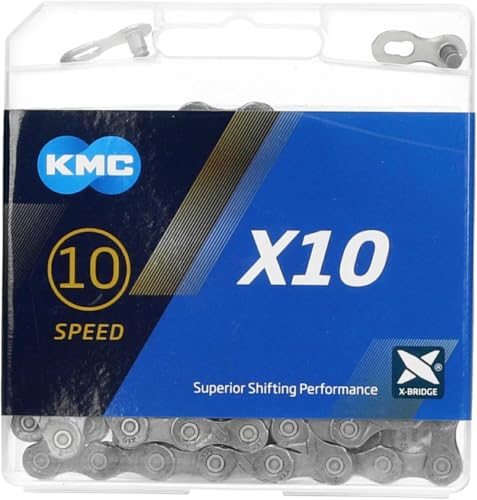 KMC Unisex's X10 Chain, Grey, 114 Link - Image 4