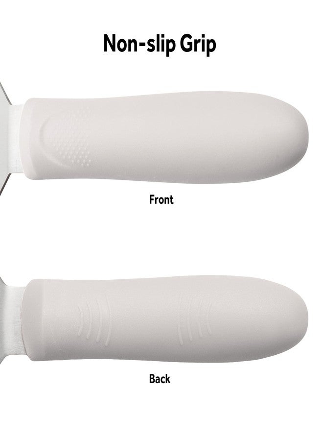 Winco 8" X 3" Perforated Griddle Spatula/Turner for Burgers, Steaks and More, White - Image 3