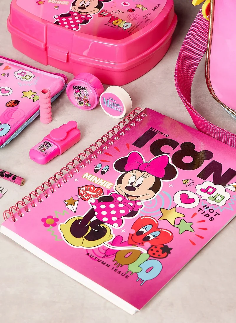 ديزني_ميني_هاوس Back To School Disney Minnie Mouse 6In1 Trolley Box Set