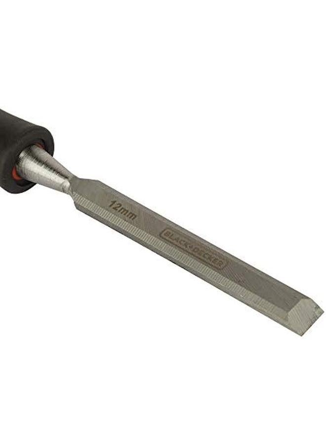 BLACK+DECKER 12Mm Bimaterial Steel Wood Chisel Orange Black Bdht16695 2 Years Warranty - Image 3