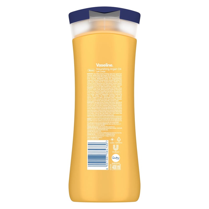 Vaseline Intensive Care Nourishing Argan Oil Lotion, 72h Protection, 400ml - Image 2