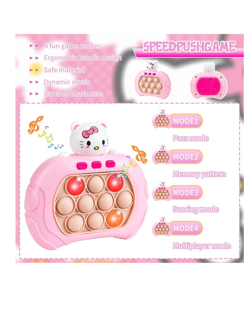 Fast Squeeze Bubble Toy for Kids and Adults, Pop It Electronic Toy, Fast Push Bubble Toy, Fidget Electronic Toy, Fast Push Toy (Kitty) - Image 2