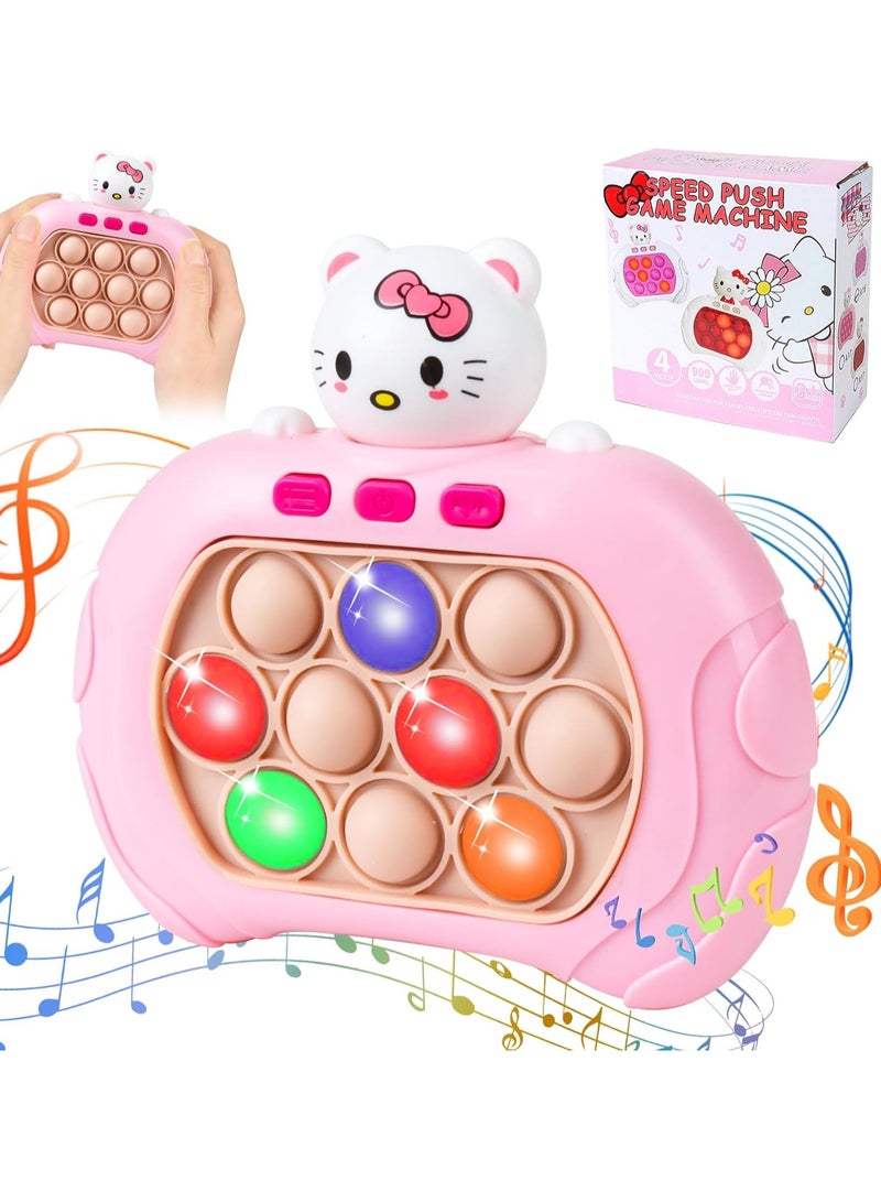 Fast Squeeze Bubble Toy for Kids and Adults, Pop It Electronic Toy, Fast Push Bubble Toy, Fidget Electronic Toy, Fast Push Toy (Kitty) - Image 1